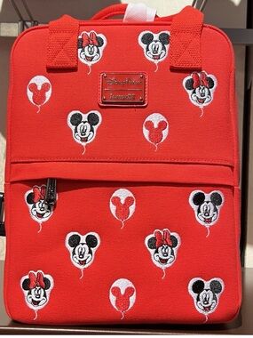 Loungefly Red Mickey & Minnie Balloon Mini Backpack